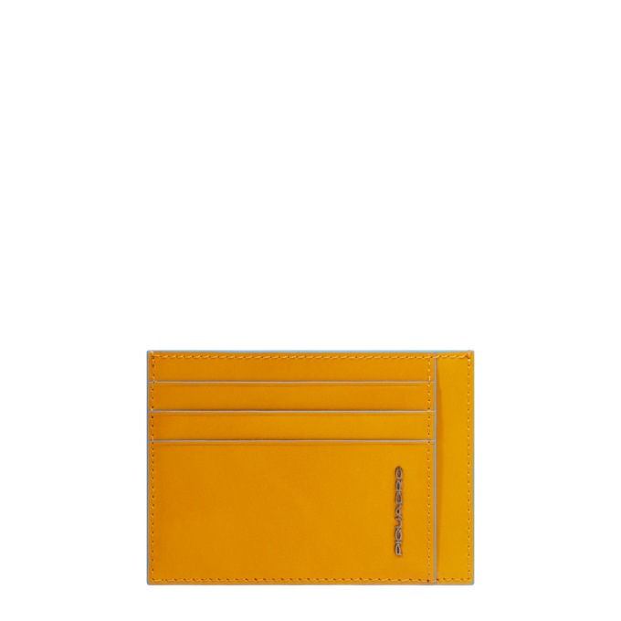 Чехол для кредитных карт PIQUADRO BLUE SQUARE шафрановый PP2762B2R/G