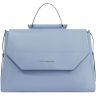 Деловая сумка женская PIQUADRO CIRCLE с отделением для ноутбука 14" голубая натуральная.кожа BD6778W92/AZ3