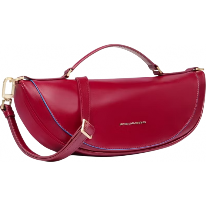 Сумка на пояс женская PIQUADRO BLUE SQUARE красный натуральная кожа CA6676B2/R